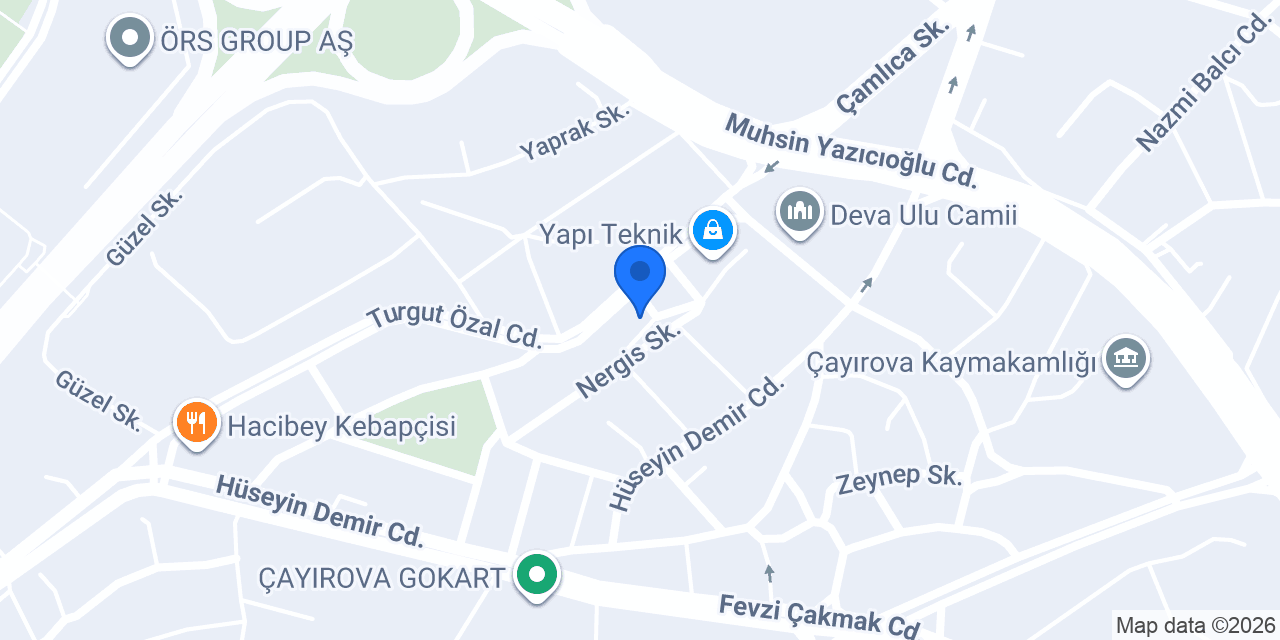 Karteksan Yapı konumu