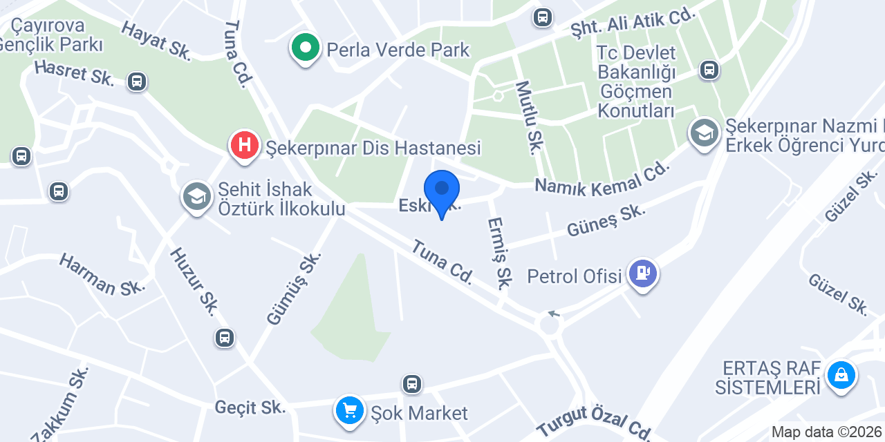 Hamiş tuhafiye konumu