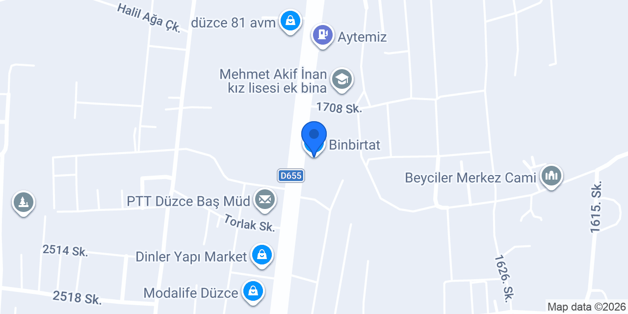 Binbirtat konumu