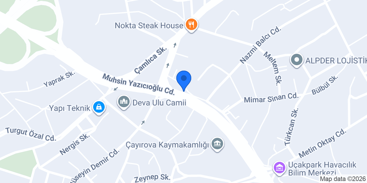 Meridyen Havalandırma konumu