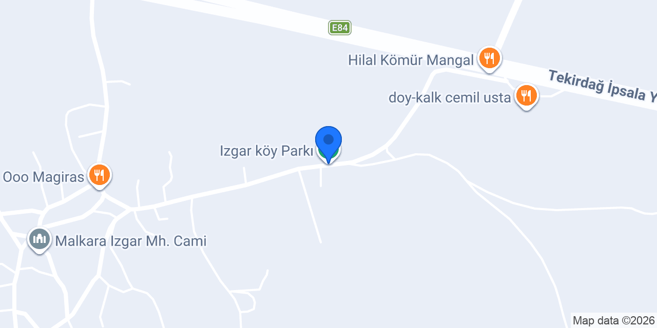 Izgar köy Parkı konumu