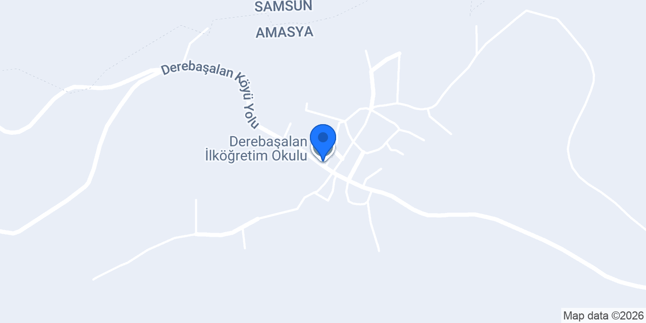 Derebaşalan İlköğretim Okulu konumu