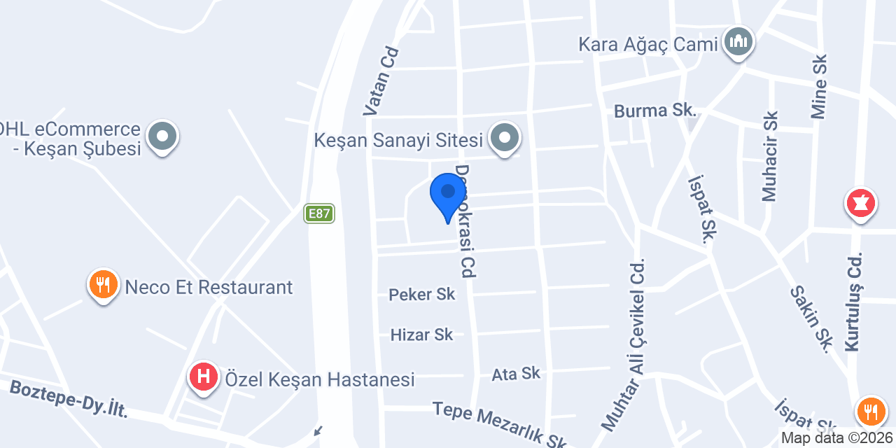 OTO YILMAZ konumu
