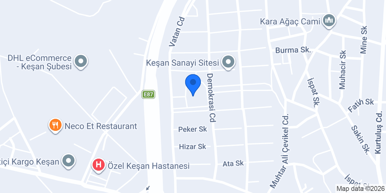 OTO KAYINLAR konumu
