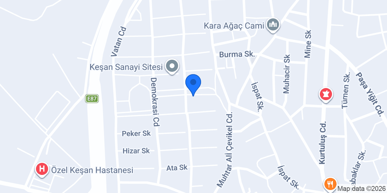 Aykut Oto Lastik konumu