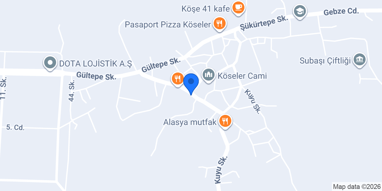 Bafer Makina konumu