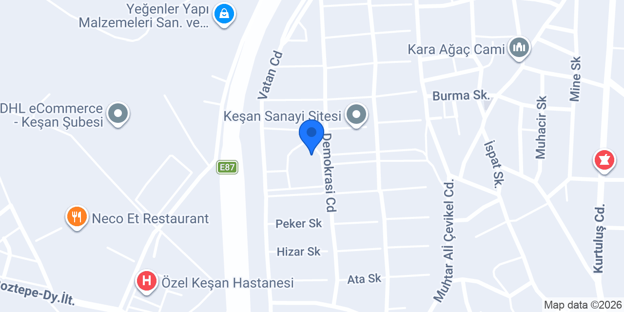 Orman Traktör Yedek Parça konumu