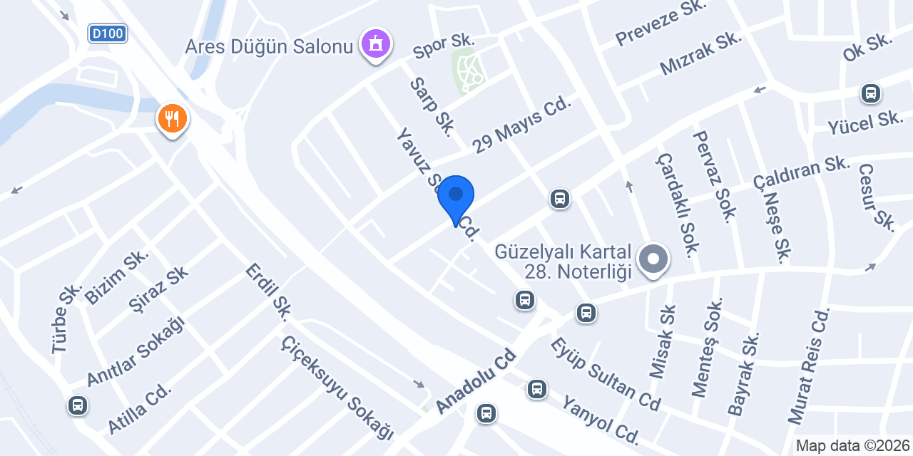 Aras Kargo Esenyalı Şubesi konumu