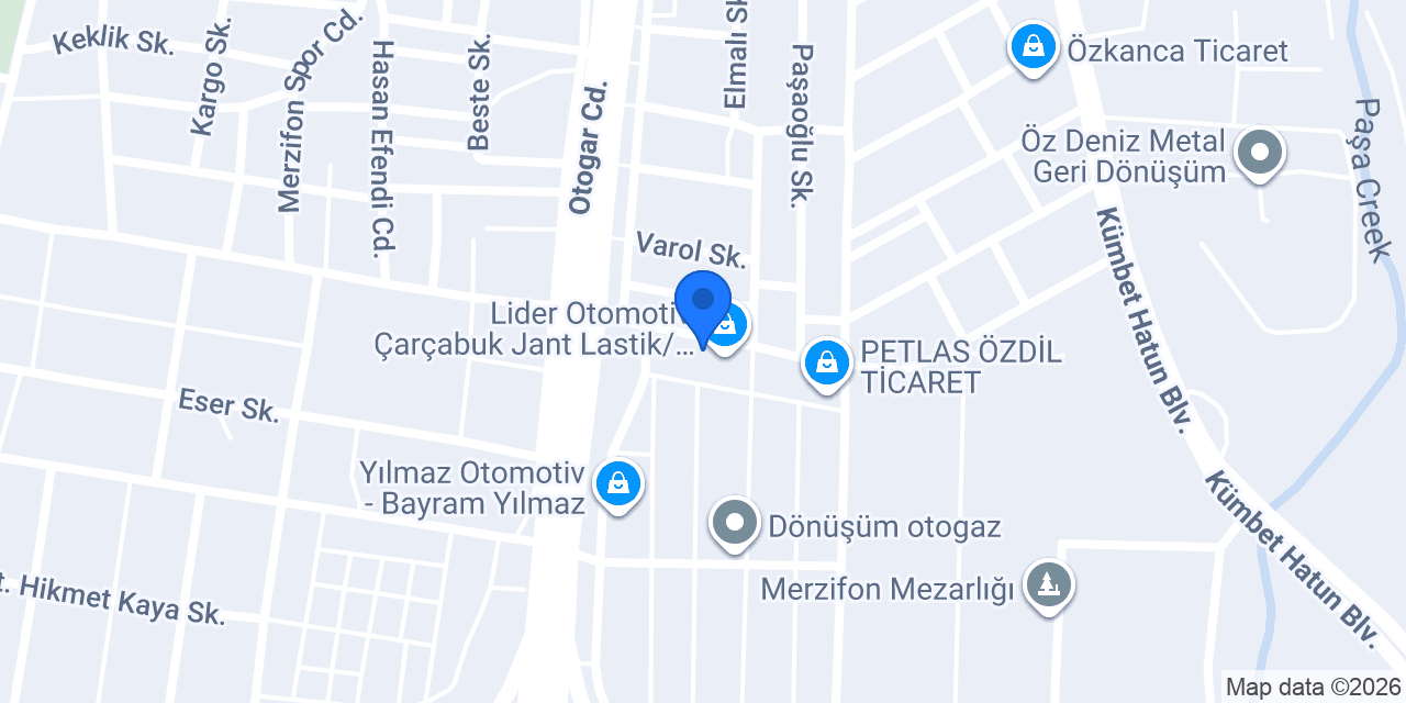 ÇEVİK Oto Yedek Parça konumu