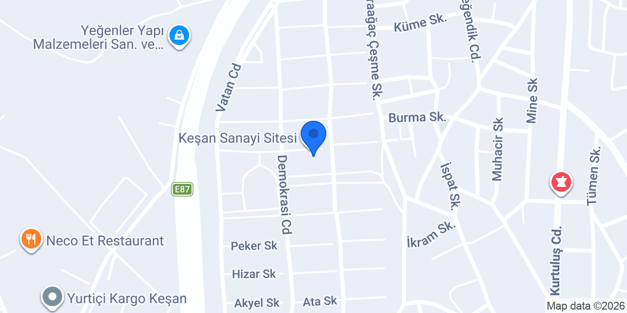 Opçin Tarım konumu