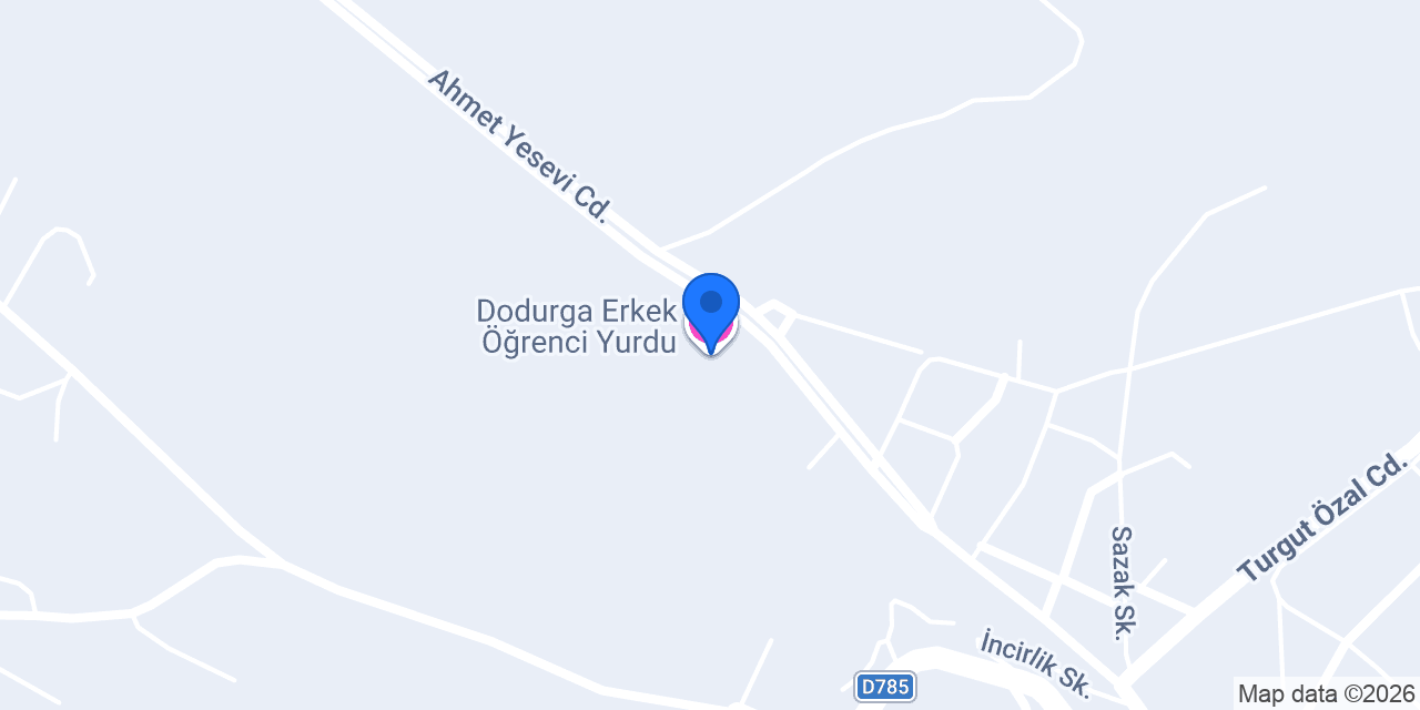 Dodurga Erkek Öğrenci Yurdu konumu