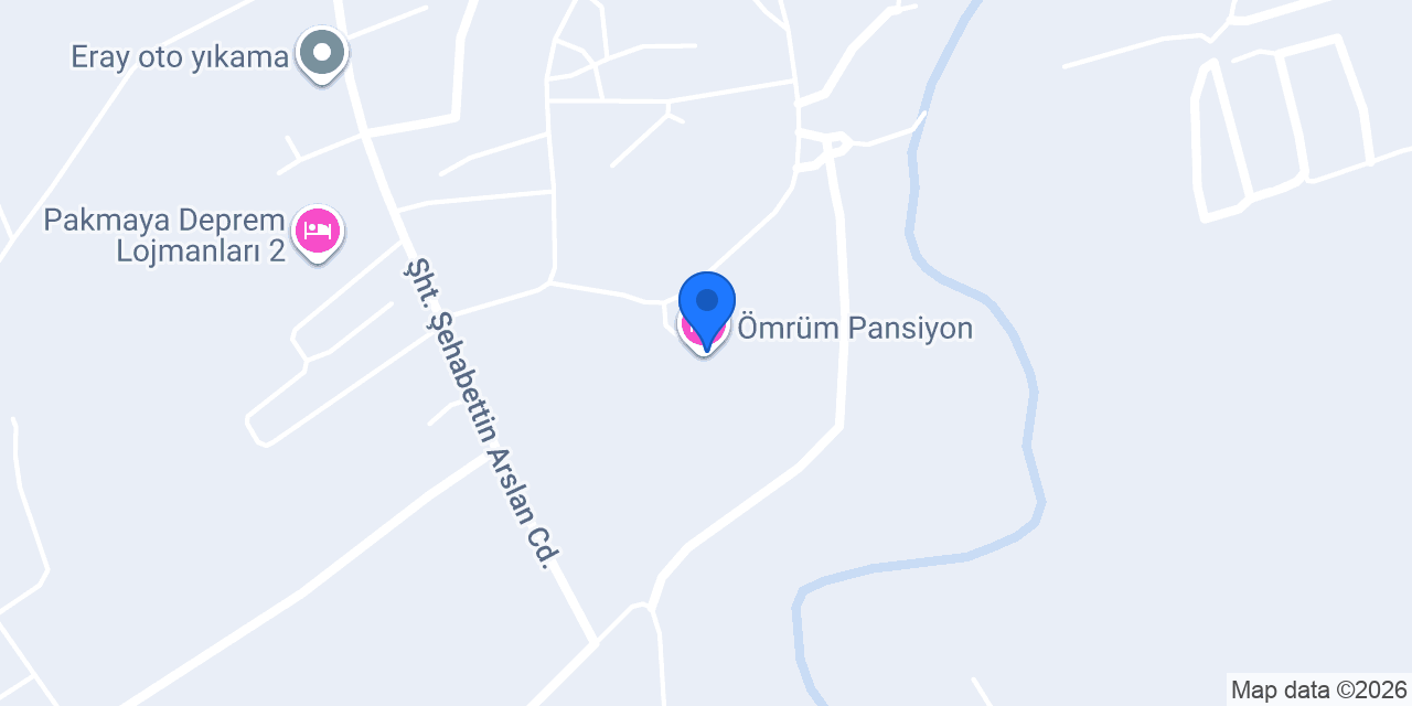 Ömrüm Pansiyon konumu
