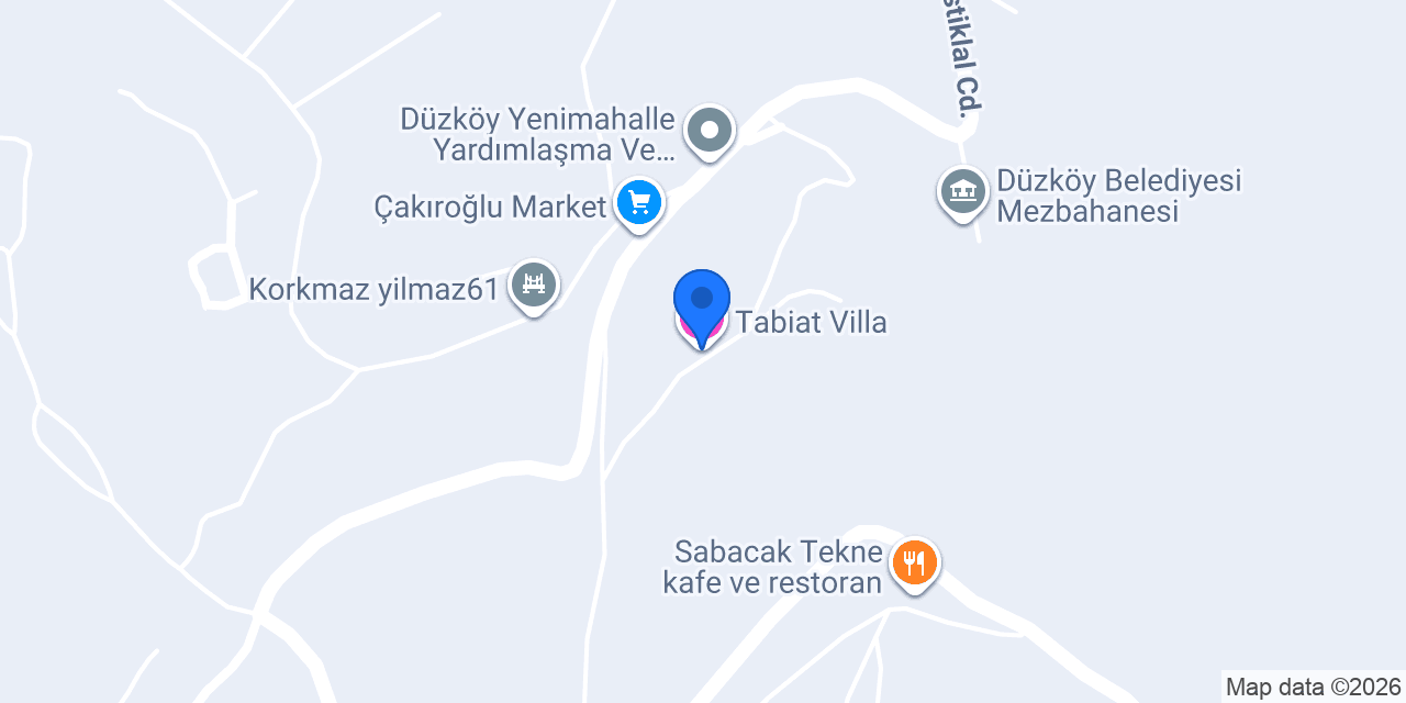 Tabiat Villa konumu