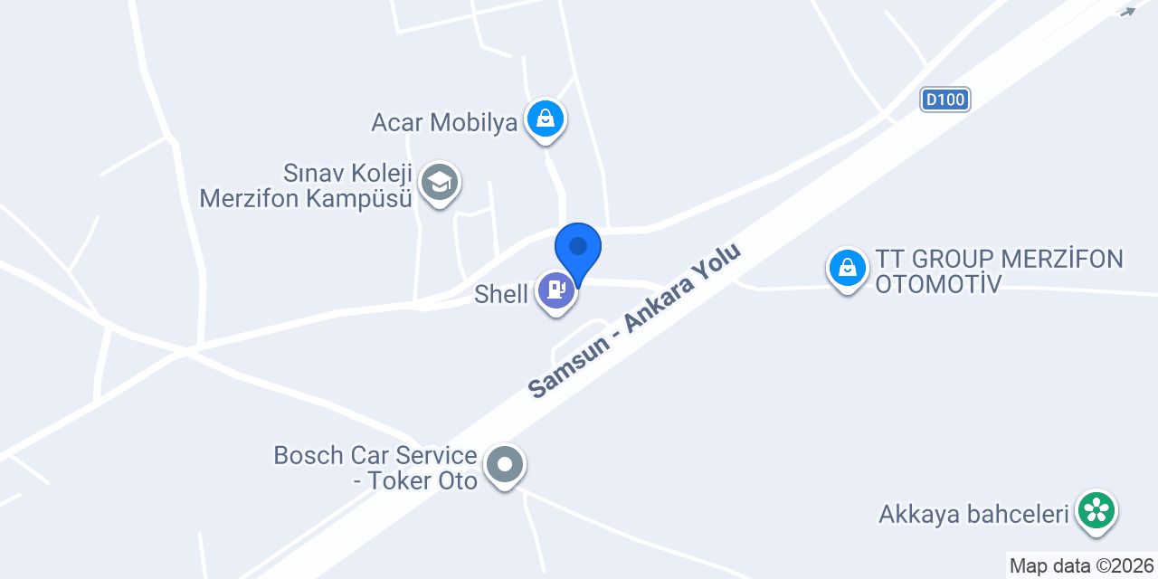 Gece Dönercisi Merzifon konumu