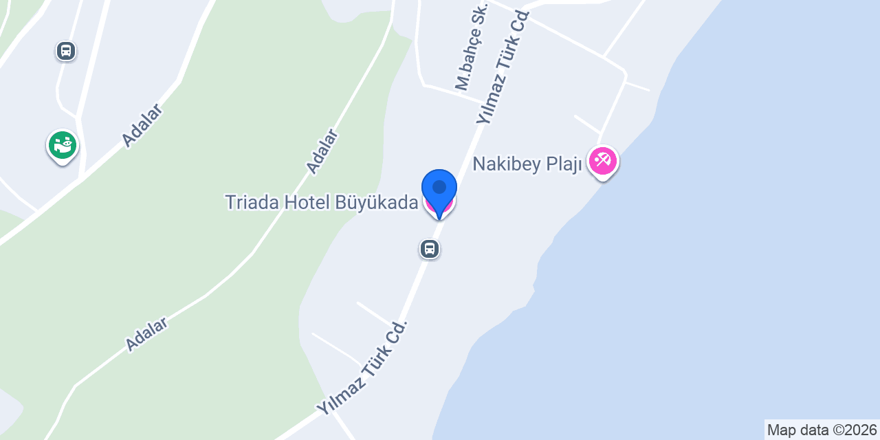 Triada Hotel Büyükada konumu