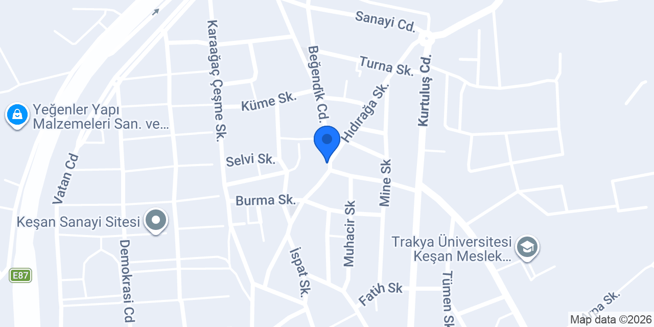EDİRNE İL SAĞLIK MÜDÜRLÜĞÜ konumu