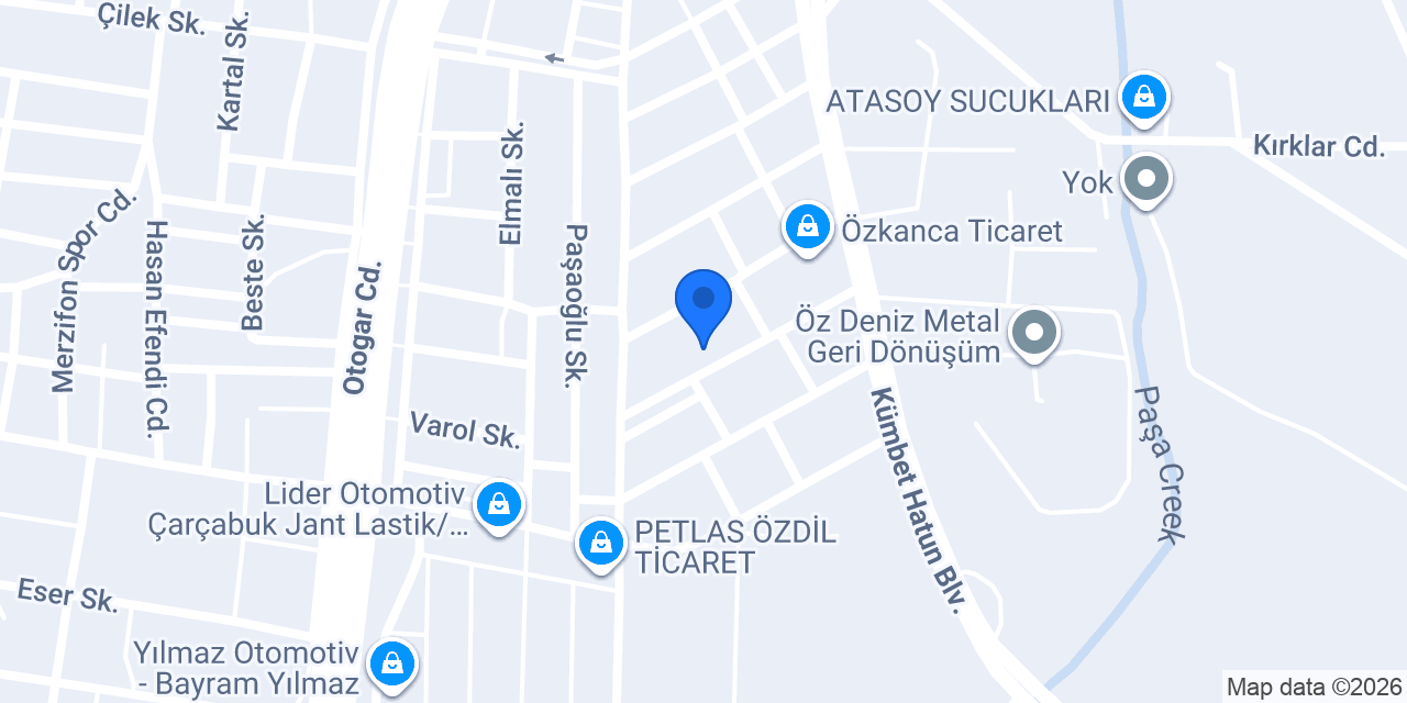 ŞENTÜRK OTO konumu