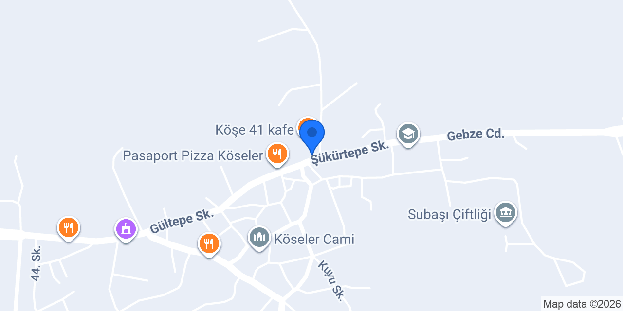 Köşe 41 kafe konumu