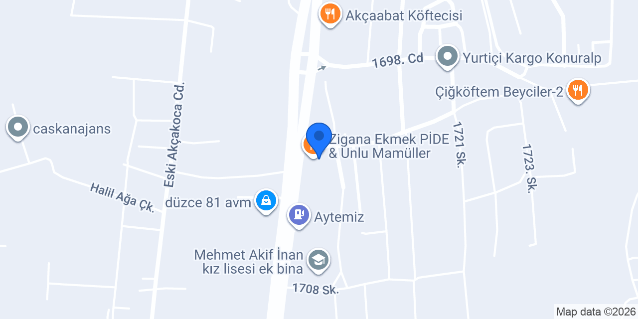 Zigana Ekmek PİDE & Unlu Mamüller konumu