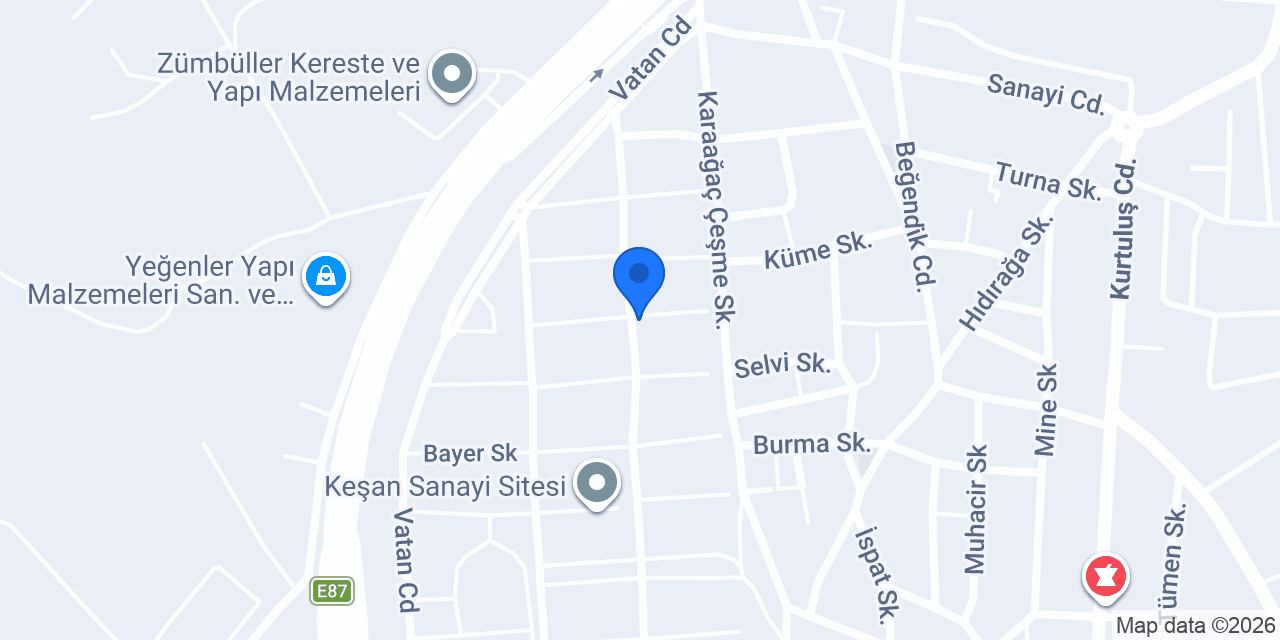 Evin Mutfak Tasarım konumu