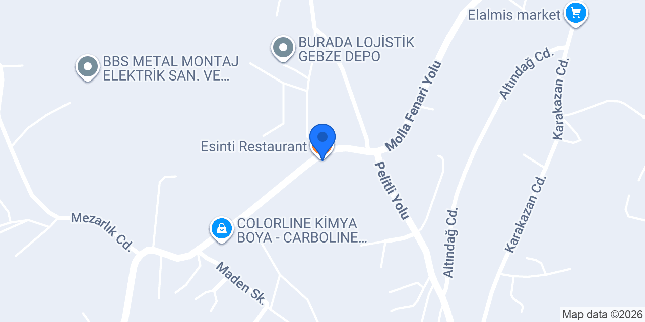 Esinti Restaurant konumu