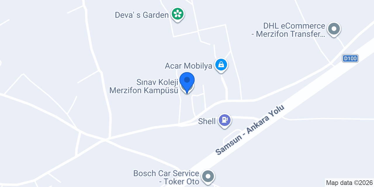 Sınav Koleji Merzifon Kampüsü konumu