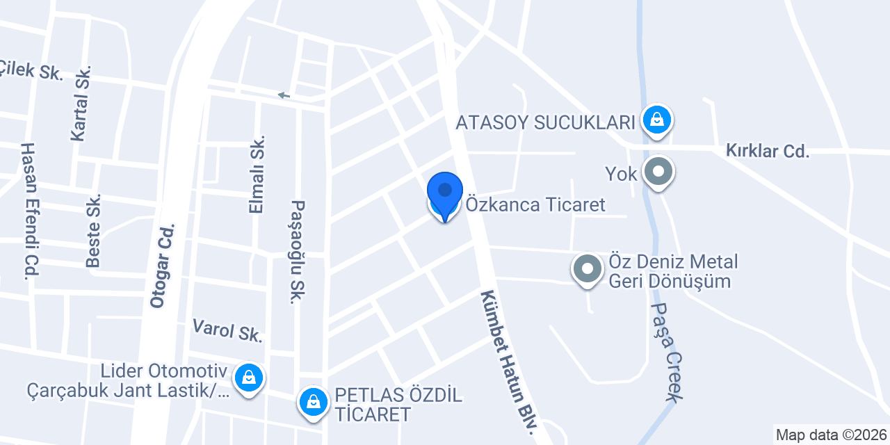 Özkanca Ticaret konumu