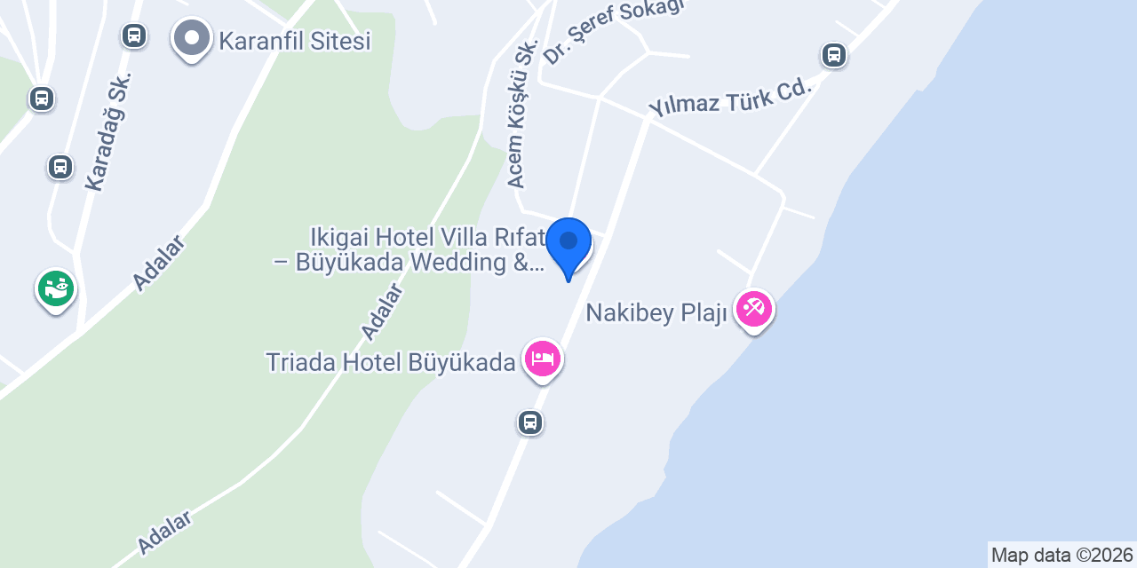 Tavola Büyükada konumu