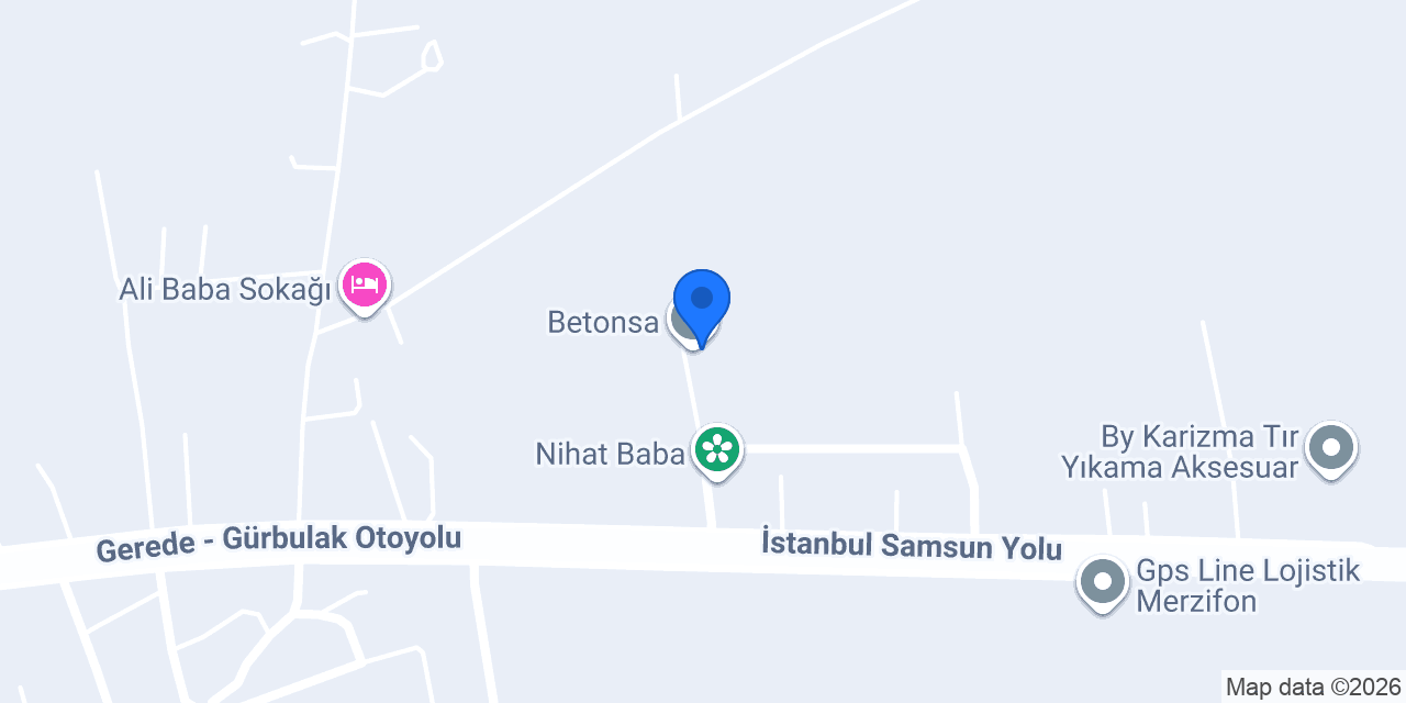 Betonsa konumu