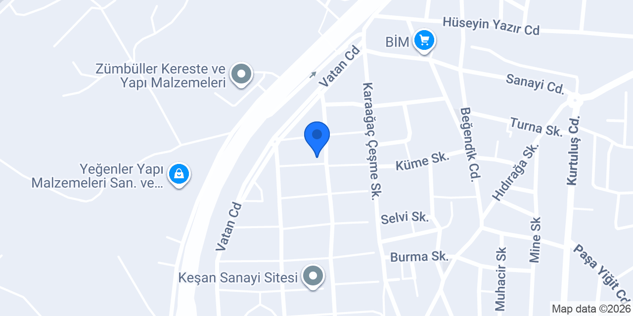 Rüzgar Mobilya konumu