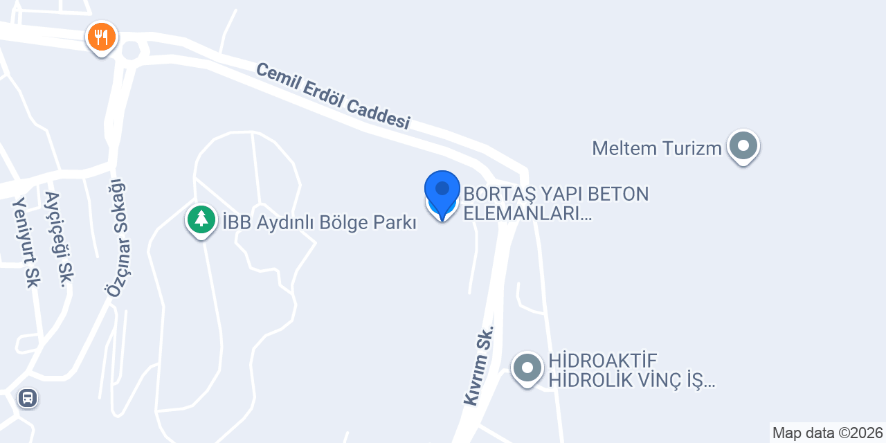 BORTAŞ YAPI BETON ELEMANLARI, ÇEVRE DÜZENLEME konumu