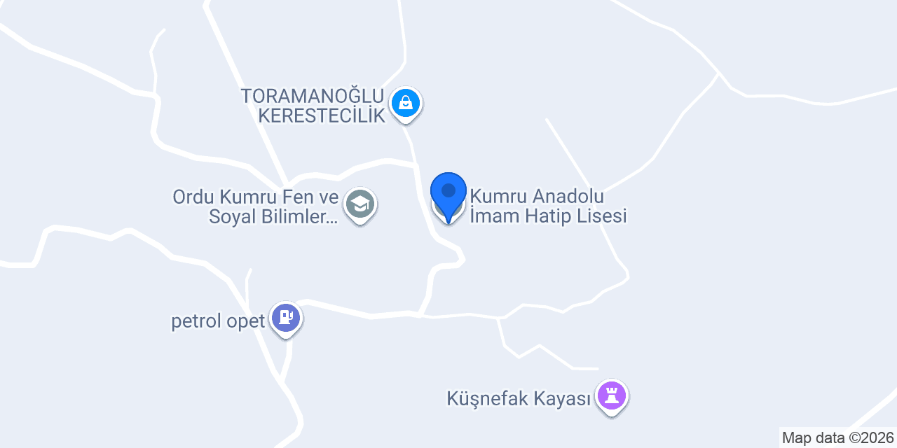 Kumru Anadolu İmam Hatip Lisesi konumu