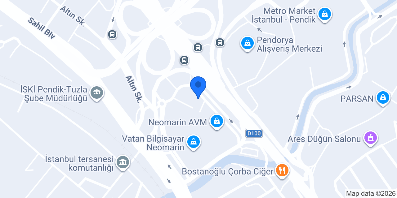 Vodafone Cep Merkezi konumu