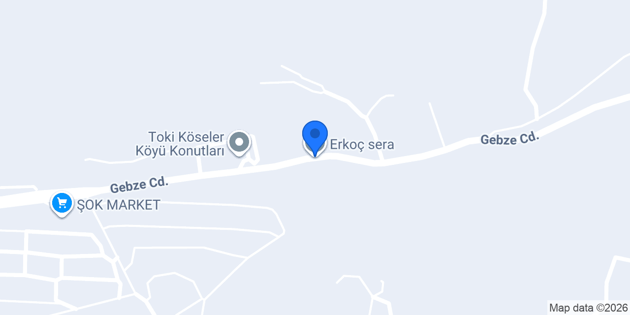 Erkoç sera konumu