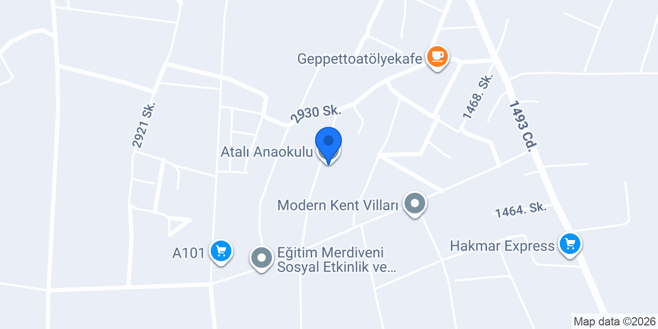 Atalı Anaokulu konumu