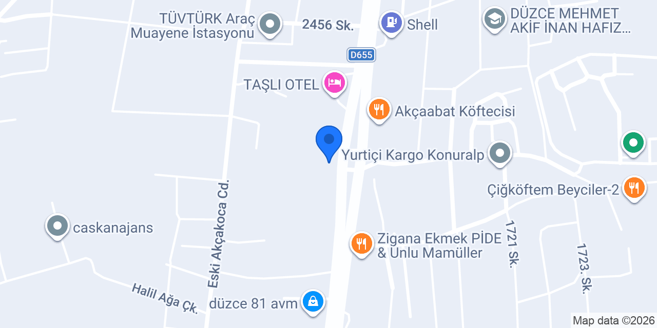 Düzce dekor mutfak konumu