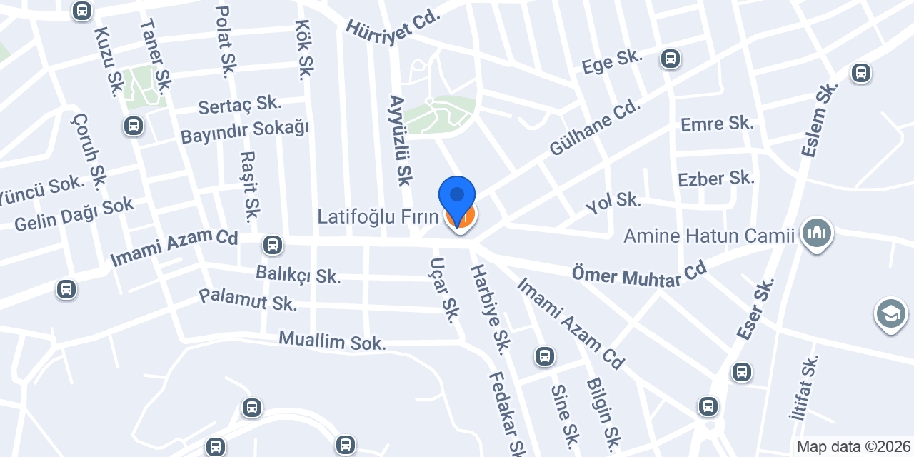 Latifoğlu Fırın konumu