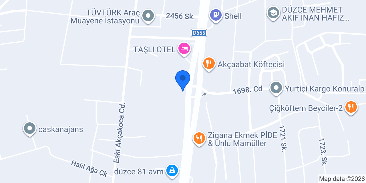 Tutkun Mobilya konumu