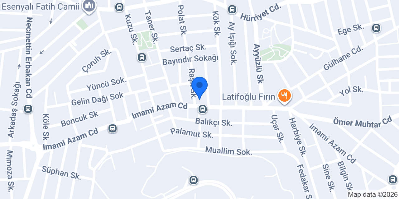Öz Melik Pastahanesi konumu