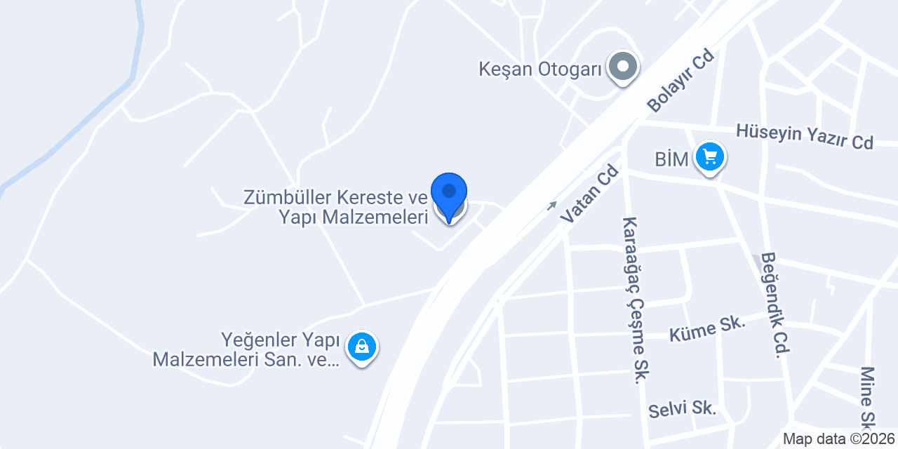 Zümbüller Kereste ve Yapı Malzemeleri konumu