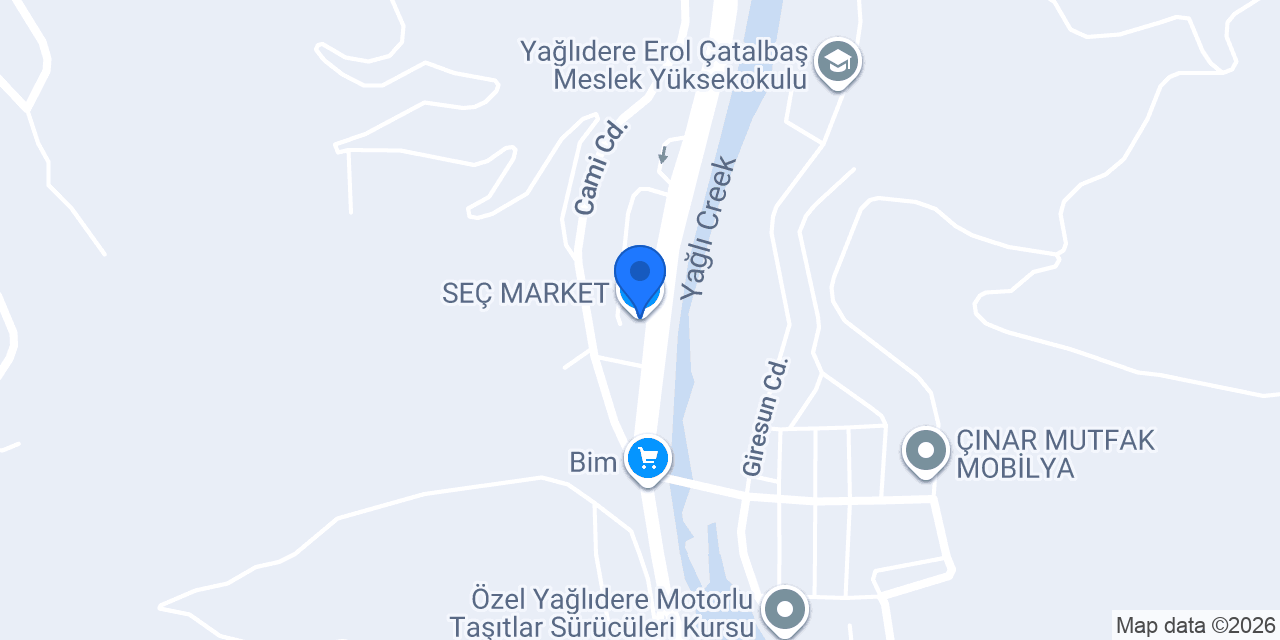 SEÇ MARKET konumu