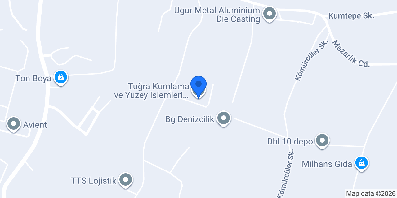 Tuğra Kumlama ve Yuzey Islemleri IBRAHIM ECE konumu
