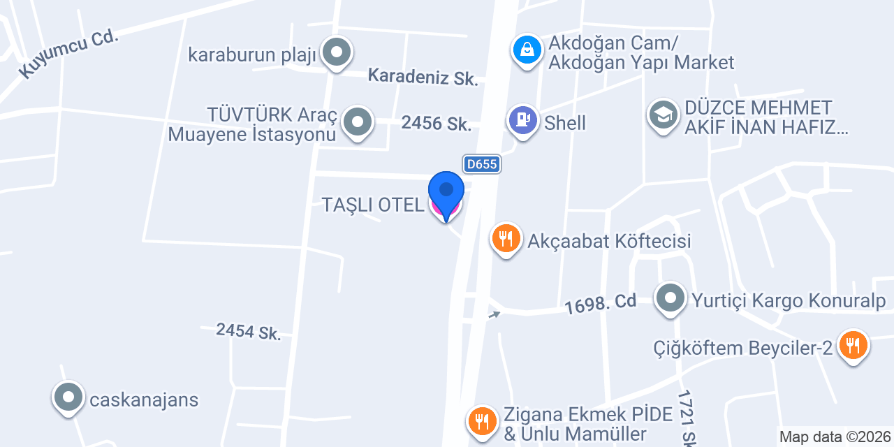 TAŞLI OTEL konumu