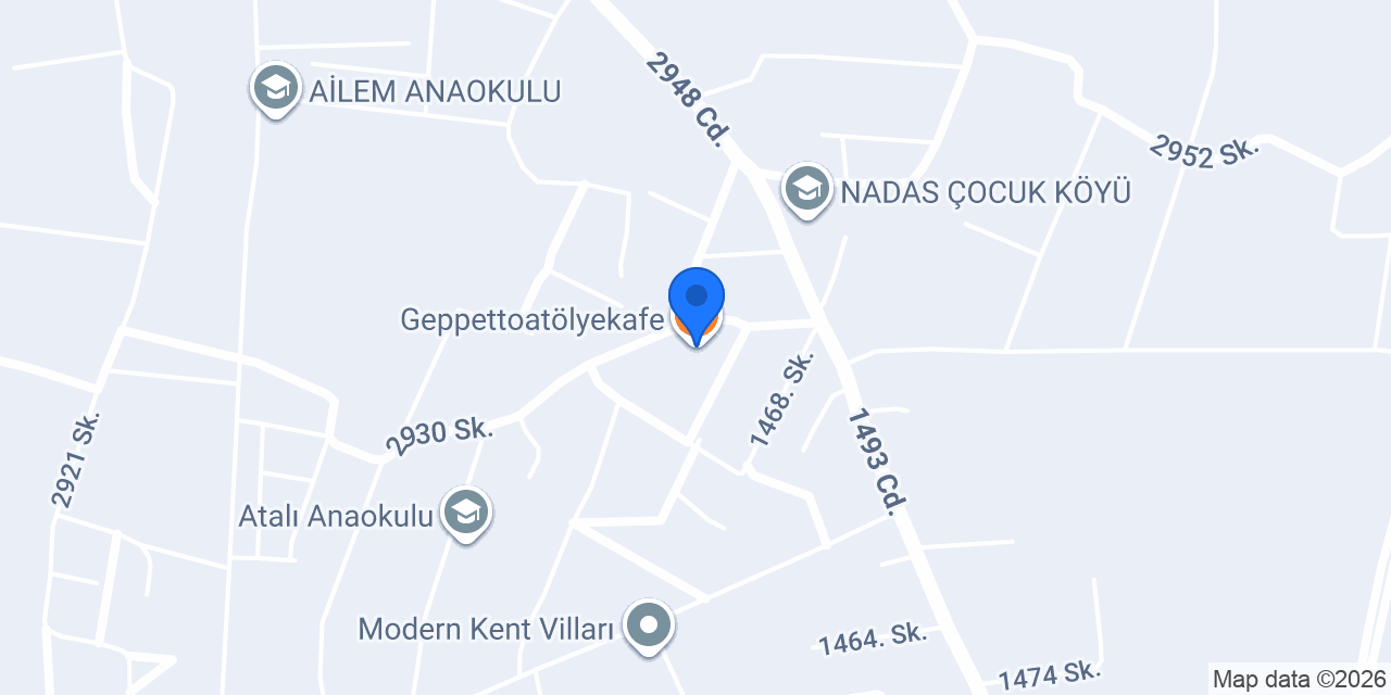 Geppettoatölyekafe konumu