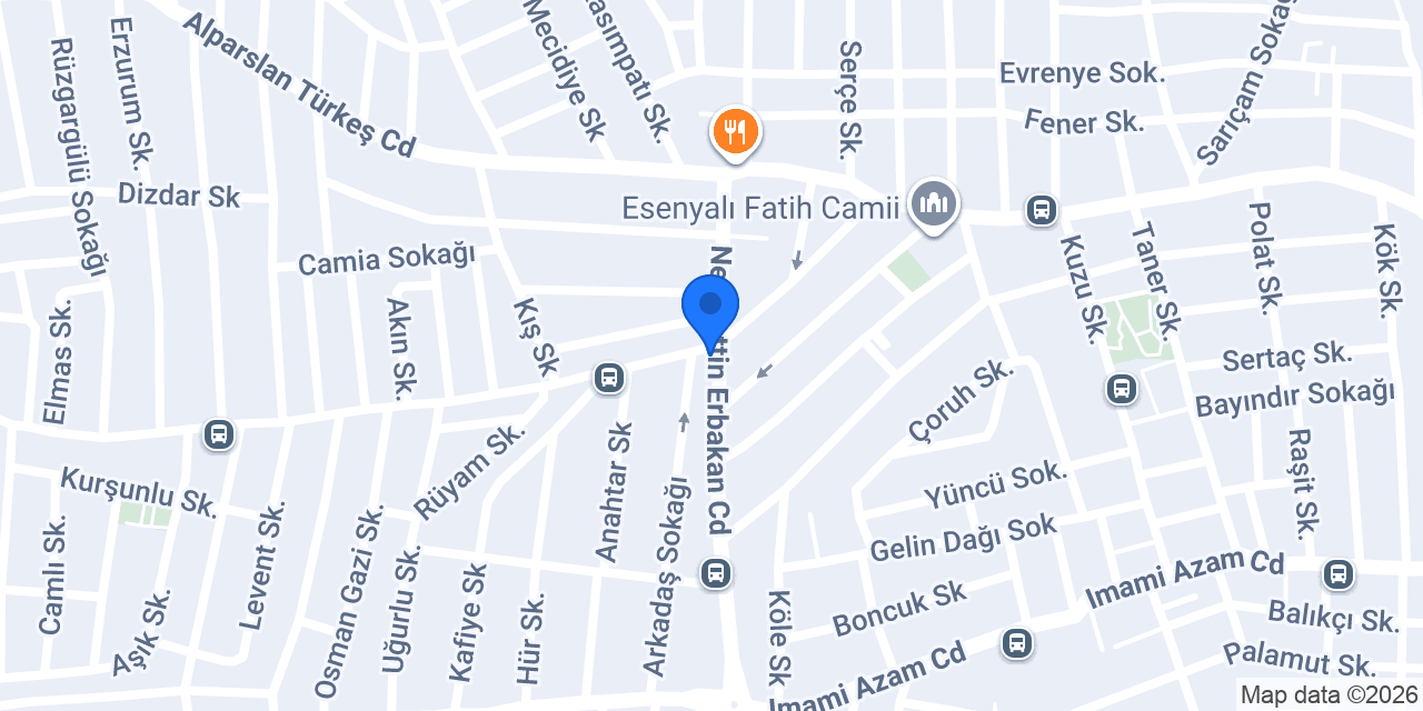 BTM - Esenyalı / İstanbul konumu