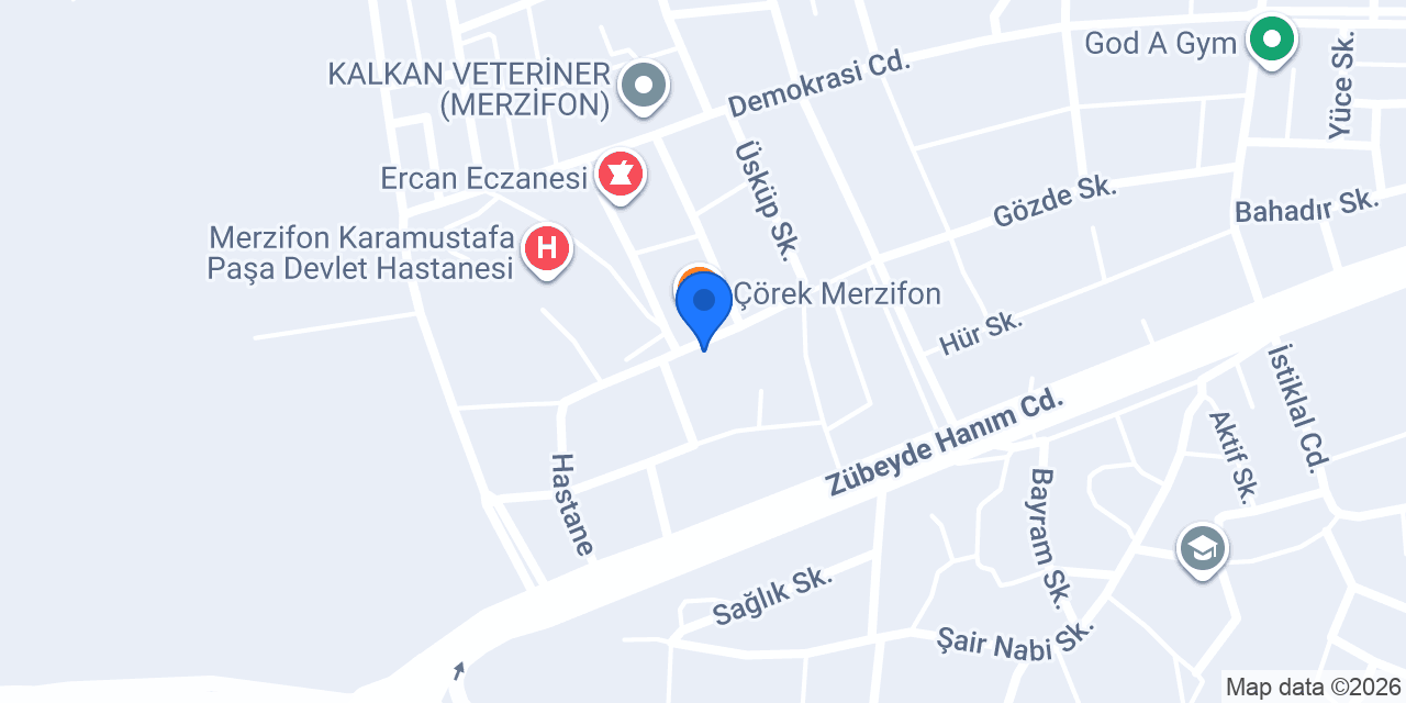 Çağlar Tesisat Merzifon konumu