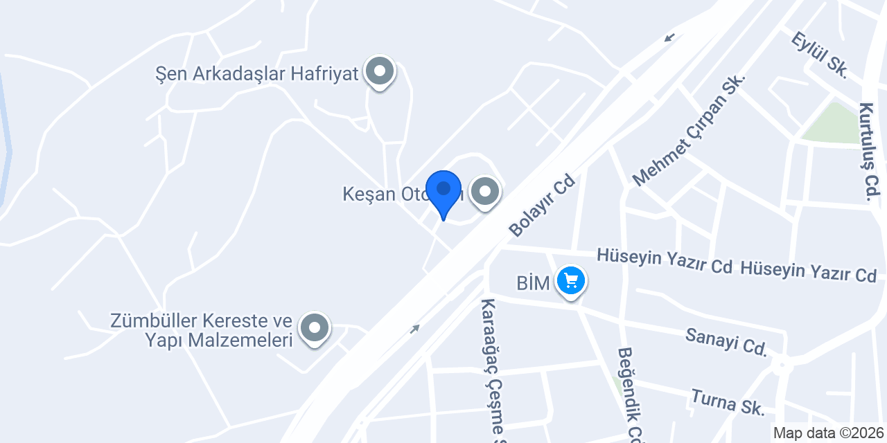Keşan Birlik Otogar konumu