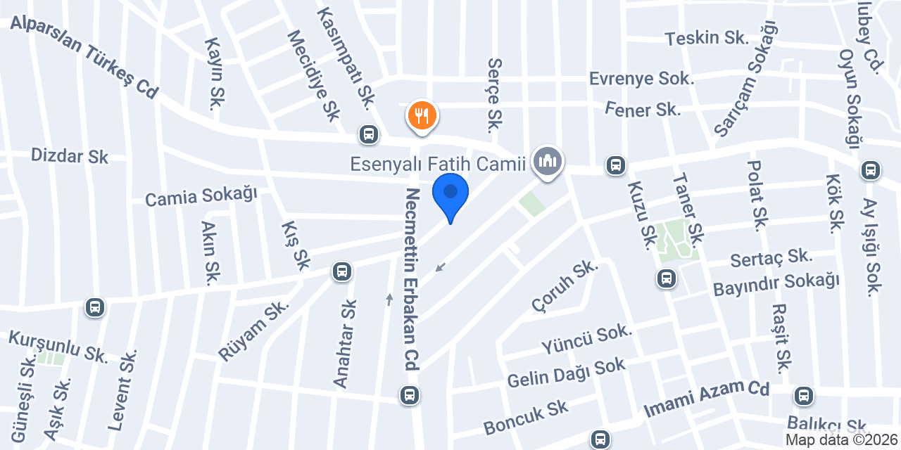 Evren Yapı İnşaat Dekorasyon konumu