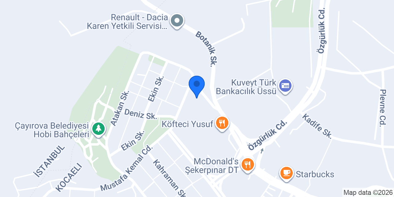 ANADOLU AYDIN VİNÇ konumu
