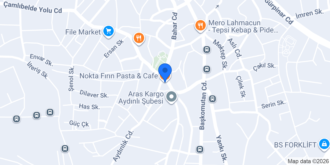 Nokta Fırın Pasta & Cafe konumu